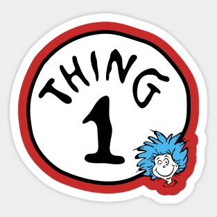 Thing 1 Sticker